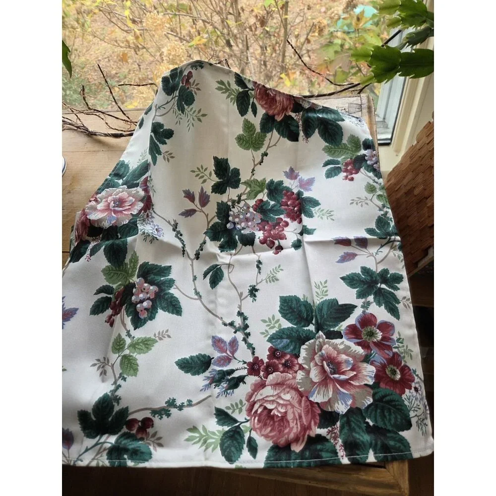 VTG NEW 8 waverly cloth napkins custom Fabric Floral Grapes Cottagecore Classic - Picture 4 of 6